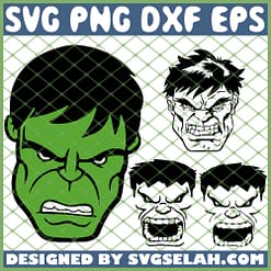 Hulk Face SVG PNG DXF EPS 1