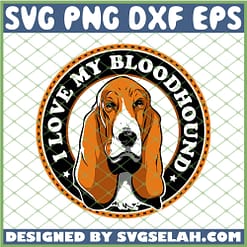 I Love My Bloodhound Dogs Starbucks Logo SVG PNG DXF EPS