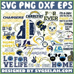 Los Angeles Chargers NFL SVG Bundle 1