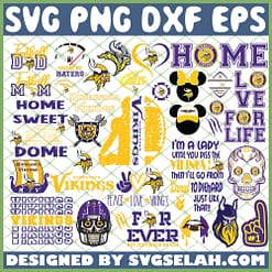 Minnesota Vikings NFL SVG Bundle 1