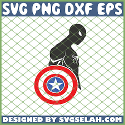 Sipder Man Takes Captian America Shield SVG PNG DXF EPS 1