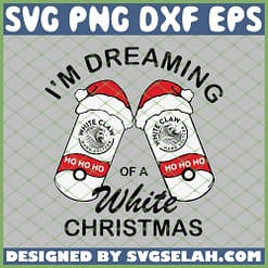 White Claw Ho Ho Ho Im Dreaming Of A White Christmas SVG PNG DXF EPS 1