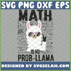 Math Is No Prob Llama SVG PNG DXF EPS 1