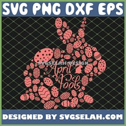 April Fools Happy Easter Bunny SVG PNG DXF EPS 1