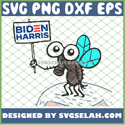 Biden Harris Flies Funny 2020 Flying Mike Pence Hair Voting SVG PNG DXF EPS 1