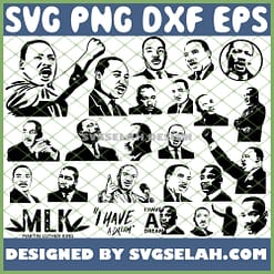 Dr. Martin Luther King Jr SVG Bundle SVG PNG DXF EPS 1