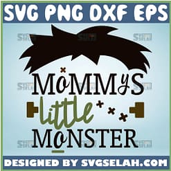 MommyS Little Monster Svg Frankenstein Mom Svg Funny Mom Shirt Monster 1