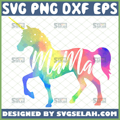 Happy Abstract Mama Unicorn Mom Svg Magical Svg Mythical Horse Svg Colorful Unicorn Svg 1 