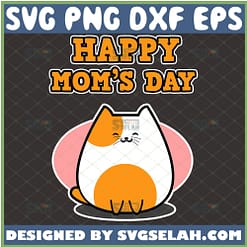 Happy MomS Day Svg Funny Cute Cat Lady Svg MotherS Day Svg 1 