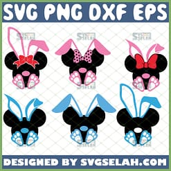 Disney Easter Svg Mickey Minnie With Bunny Ears Svg Bundle 1 