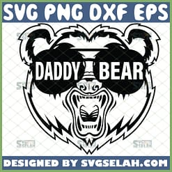 angry daddy bear head svg diy gift ideas for dad 1 