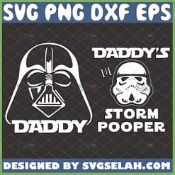 star wars dad and child svg darth vader daddys storm popper svg diy baby and dad matching shirts