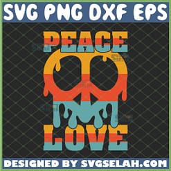hippie peace love peace sign svg