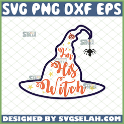 witch hat outline svg i am his witch svg