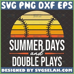 summer days and double plays svg