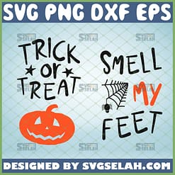 trick or treat smell my feet svg diy halloween baby socks ideas