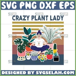 crazy plant lady svg yoga svg