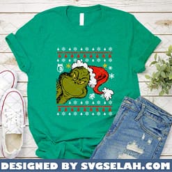Grinch Ugly Christmas SVG PNG DXF EPS 1