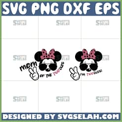 im twodles minnie mouse birthday svg minnie mom of the twodles svg