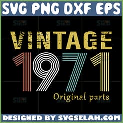vintage 1971 original parts svg