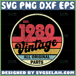 1980 vintage all original parts svg