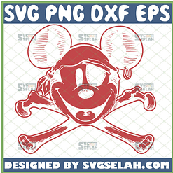 mickey mouse pirate svg mickey skull and crossbones