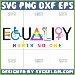 equality hurts no one lgbt svg