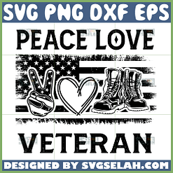 peace love veteran svg patriot svg