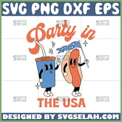 party in the usa svg hippie vibes svg funny july 4th svg