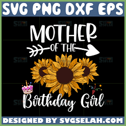 mother of the birthday girl svg