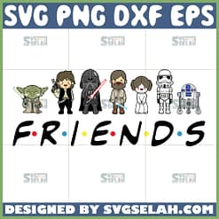 star wars character friend theme svg