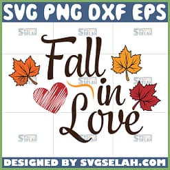 fall in love svg