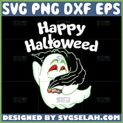 halloween weed svg ghost smoking cannabis svg