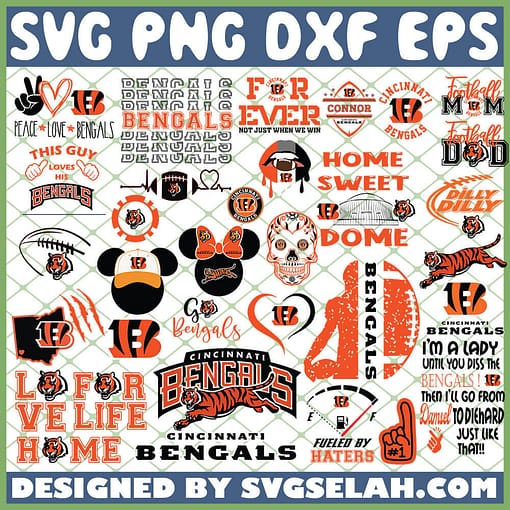 Cincinnati Bengals NFL SVG Bundle 1