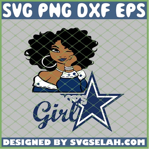 Dallas Cowboys Girl SVG PNG DXF EPS 1