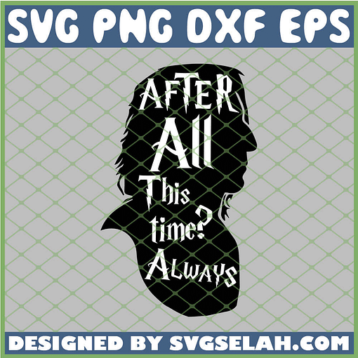 Harry Potter Head After All This Time Always SVG PNG DXF EPS 1