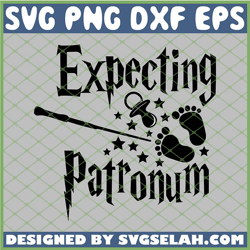 Harry Potter Magic Wand Expecting Patronum Footprint SVG PNG DXF EPS 1