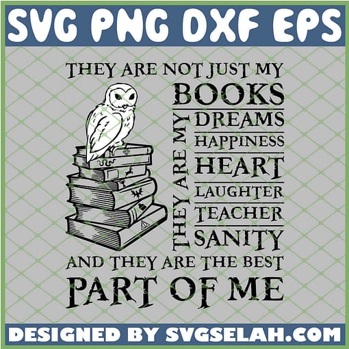 Harry Potter Owl Book Dreams Heart Teacher Part Of Me SVG PNG DXF EPS 1