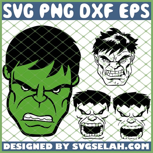 Hulk Face SVG PNG DXF EPS 1