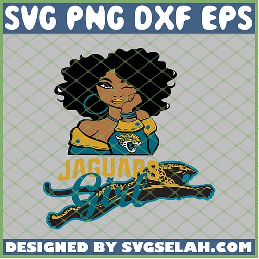 Jacksonville Jaguars Girl SVG PNG DXF EPS 1