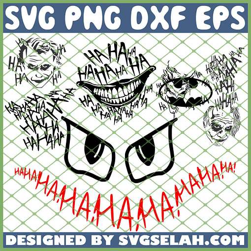 Joker Face Smile Hahaha SVG, DC Comics SVG, PNG, DXF, EPS, Design Cut ...