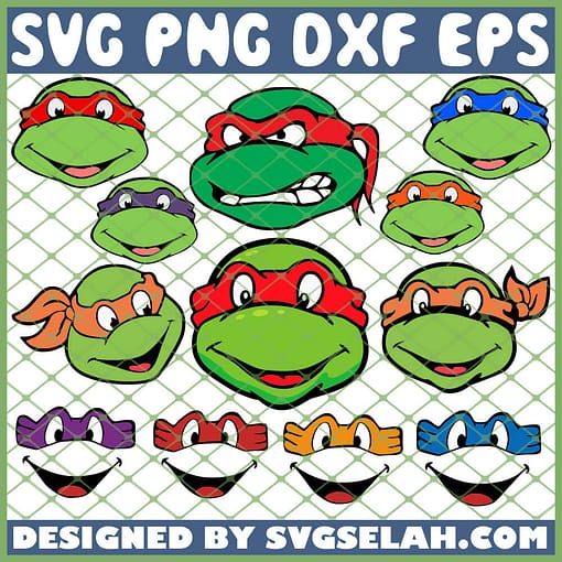 Ninja Turtle Face Tmnt SVG PNG DXF EPS 1
