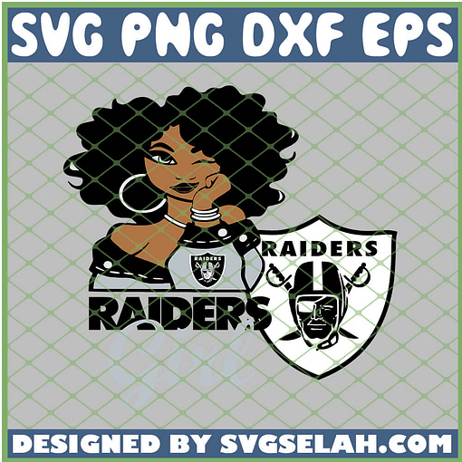 Oakland Raiders Girl SVG PNG DXF EPS 1
