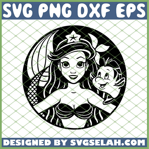 The Little Mermaid Starbucks SVG PNG DXF EPS 1