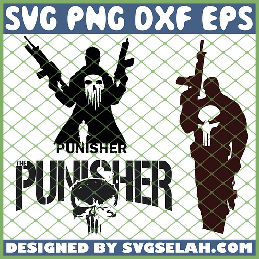 The Punisher SVG PNG DXF EPS 1