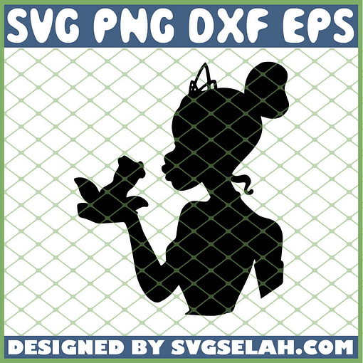Tiana Head Silhouette SVG PNG DXF EPS 1