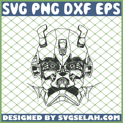 Transformers Bumblebee Head Drawing SVG PNG DXF EPS 1