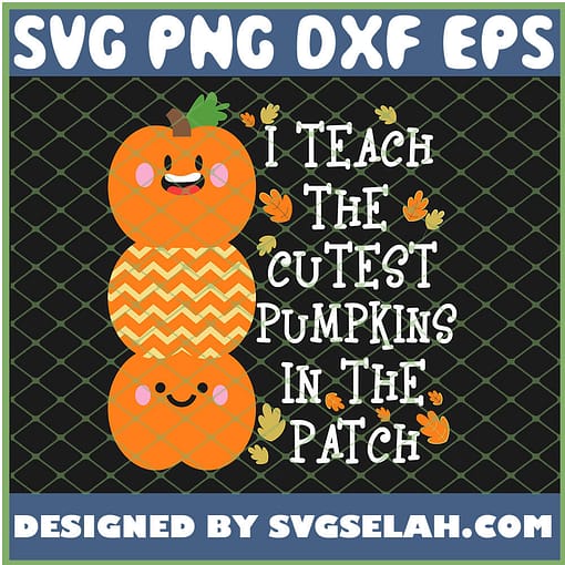 I Teach The Cutest Pumpkins In Patch SVG PNG DXF EPS 1
