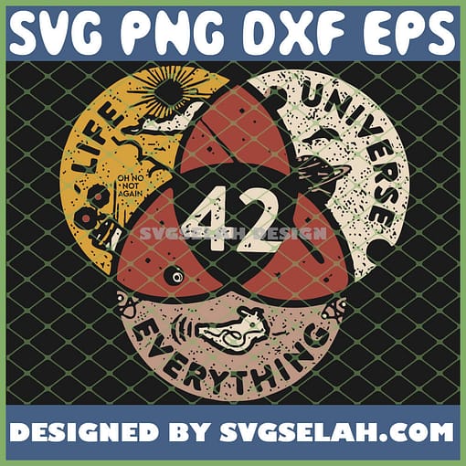 42 The Answer To Life The Universe And Everything SVG PNG DXF EPS 1