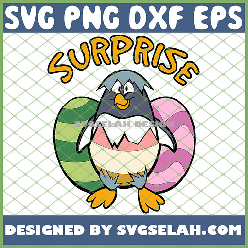 Easter Penguin Easter Eggs SVG PNG DXF EPS 1